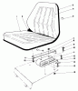 Toro 30575 - 72" Side Discharge Mower, 1988 (800001-899999) Listas de piezas de repuesto y dibujos STANDARD SEAT KIT MODEL NO. 30764