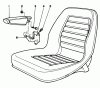 Toro 30575 - 72" Side Discharge Mower, 1991 (100001-199999) Ersatzteile ARMREST KIT MODEL NO. 30707