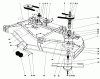 Toro 30555 (200) - 52" Side Discharge Mower, Groundsmaster 200 Series, 1991 (1000001-1999999) Listas de piezas de repuesto y dibujos CUTTING UNIT MODEL NO. 30568 #1