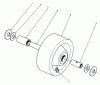 Toro 30575 - 72" Side Discharge Mower, 1991 (100001-199999) Ersatzteile PHENOLIC WHEEL ASSEMBLY NO. 27-1050 (OPTIONAL)