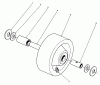 Toro 30555 (200) - 52" Side Discharge Mower, Groundsmaster 200 Series, 1991 (1000001-1999999) Ersatzteile PHENOLIC WHEEL ASSEMBLY NO. 27-1050 (OPTIONAL)