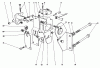 Toro 30575 - 72" Side Discharge Mower, 1991 (100001-199999) Listas de piezas de repuesto y dibujos TRANSMISSLON INTERLOCK ASSEMBLY