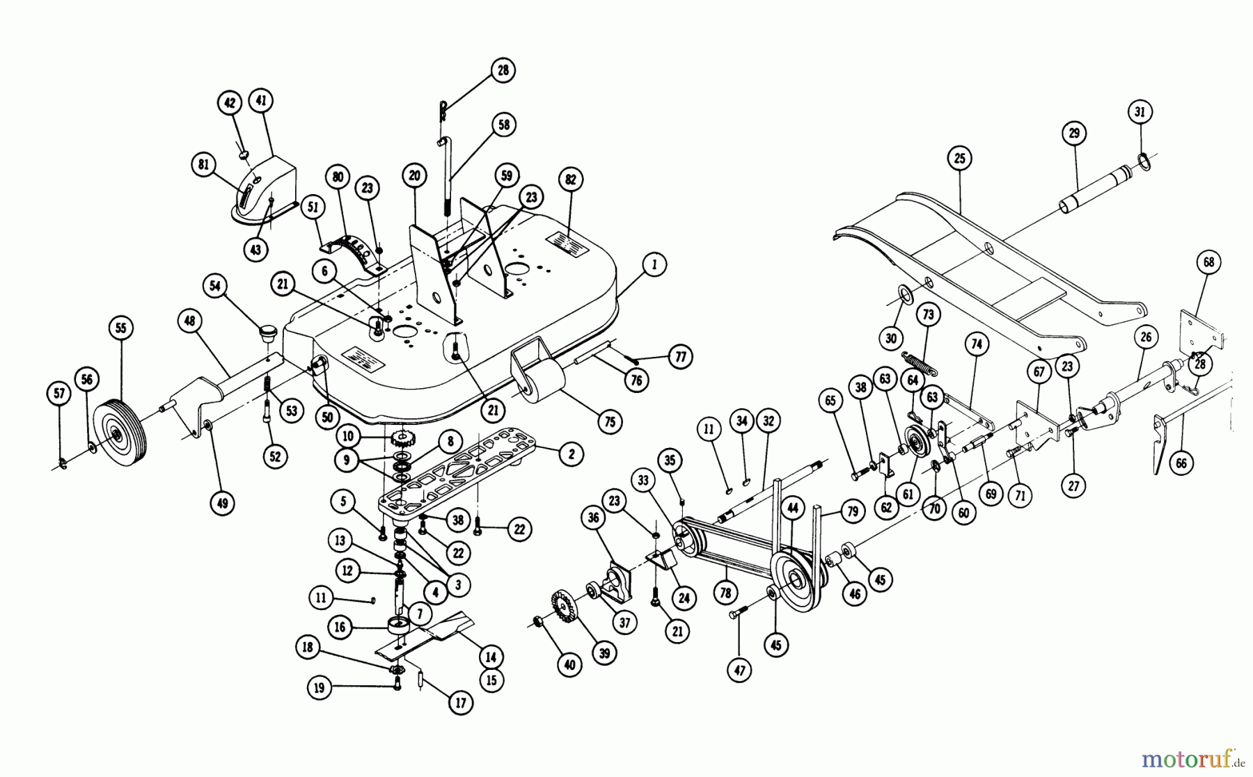  Toro Neu Mowers, Deck Assembly Only RM-366 - Toro 36