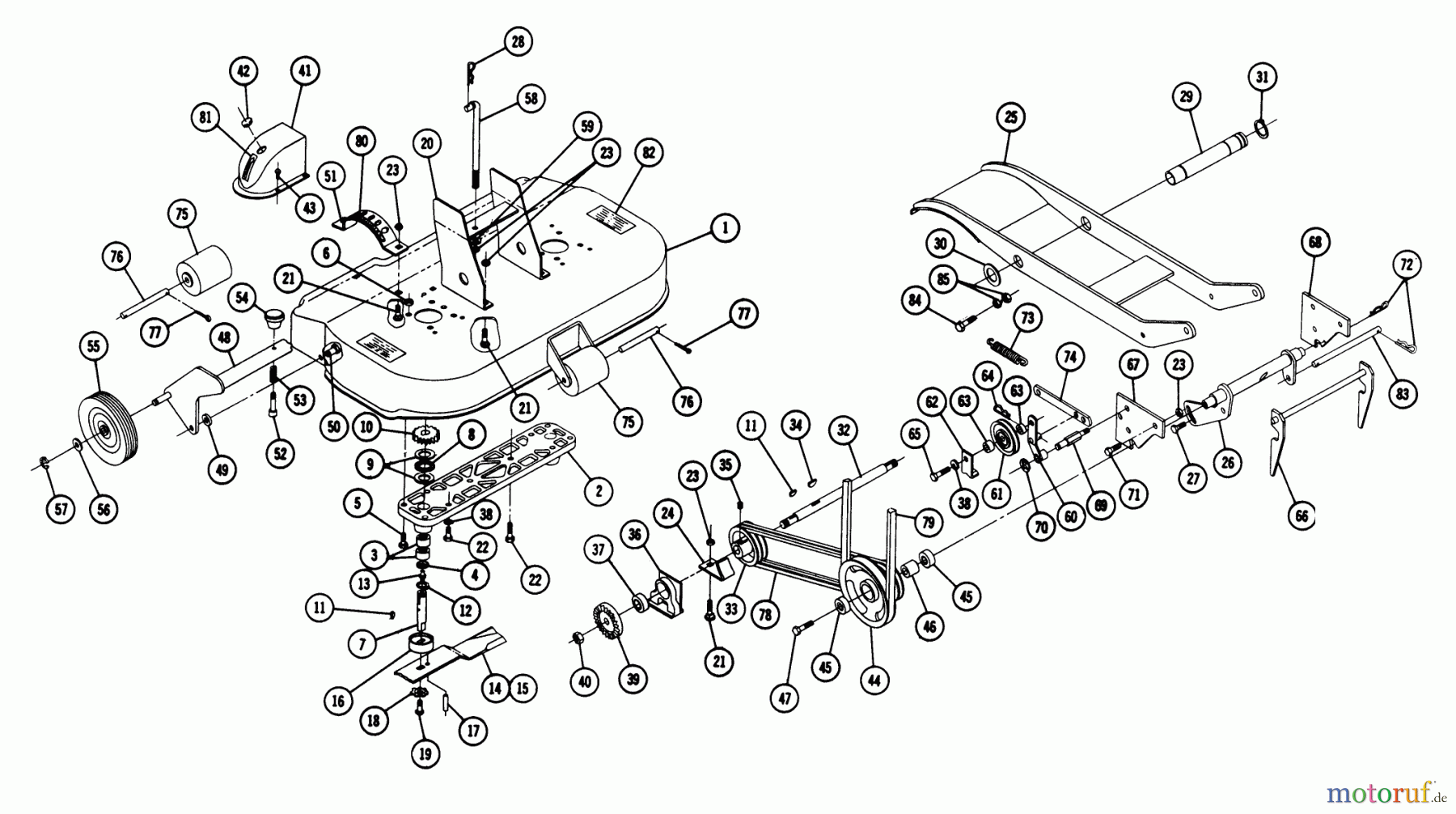  Toro Neu Mowers, Deck Assembly Only RL-426 - Toro 42
