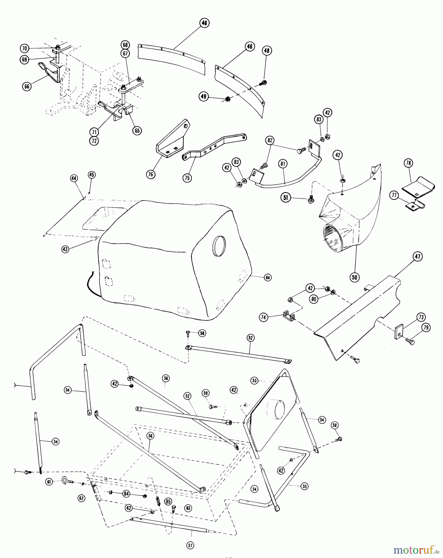 Toro Neu Accessories, Blower/Vacuum/Chipper/Shredder 77-42VX01 - Toro 42