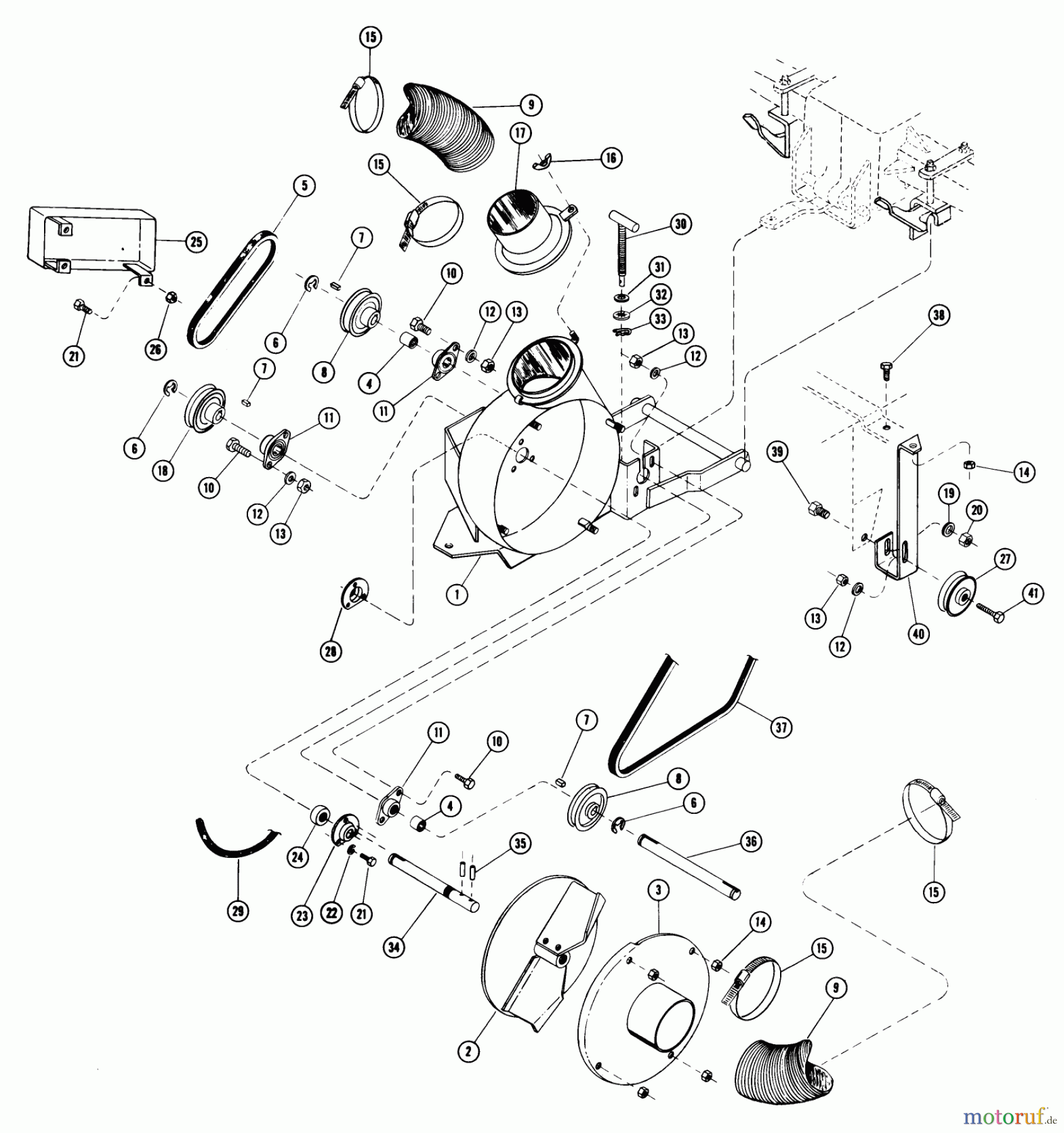 Toro Neu Accessories, Blower/Vacuum/Chipper/Shredder 77-42VX01 - Toro 42