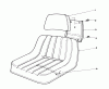 Toro 55660 - 44" Side Discharge Mower, 1990 Listas de piezas de repuesto y dibujos DELUXE SEAT KIT NO. 68-3800 (OPTIONAL)