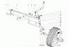 Toro 57017 - 25" Lawn Tractor, 1972 (2000001-2999999) Ersatzteile FRONT AXLE ASSEMBLY