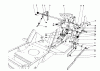 Toro 57358 - 44" Side Discharge Mower, 1987 (7000001-7999999) Listas de piezas de repuesto y dibujos SHIFT & CLUTCH ASSEMBLY