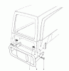 Toro 59147 - 38" Side Discharge Mower, for Model 59365 Tractor, 1986 (6000001-6999999) Pièces détachées BUMPER KIT MODEL NO. 59102 (OPTIONAL)