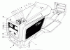 Toro 59147 - 38" Side Discharge Mower, for Model 59365 Tractor, 1986 (6000001-6999999) Listas de piezas de repuesto y dibujos HOOD ASSEMBLY