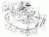 Toro 59147 - 38" Side Discharge Mower, for Model 59365 Tractor, 1987 (7000001-7999999) Listas de piezas de repuesto y dibujos 38" CUTTING DECK MODEL NO. 59147