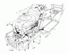 Toro 59147 - 38" Side Discharge Mower, for Model 59365 Tractor, 1987 (7000001-7999999) Listas de piezas de repuesto y dibujos ENGINE ASSEMBLY