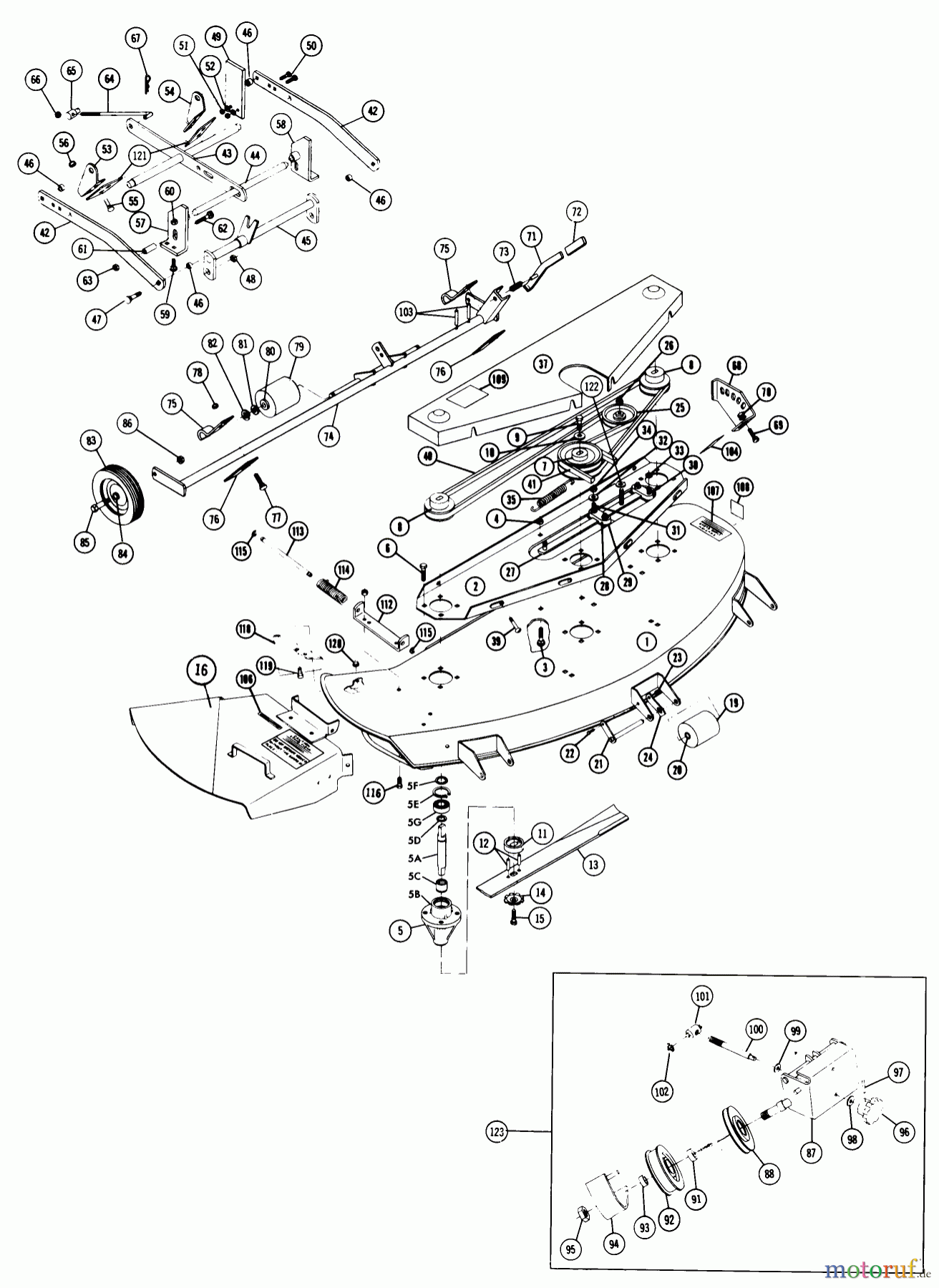  Toro Neu Mowers, Deck Assembly Only 65-48MS01 - Toro 48