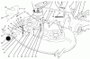 Toro 78215 - 38" Side Discharge Mower, 260 Series Yard Tractors, 1994 (4900001-4999999) Ersatzteile CUTTING UNIT ASSEMBLY
