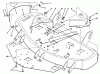 Toro 78230 - 42" Side Discharge Mower, 260 Series Yard Tractors, 1993 (3900001-3999999) Ersatzteile DECK ASSEMBLY
