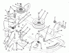 Toro 78230 - 42" Side Discharge Mower, 260 Series Yard Tractors, 1993 (3900001-3999999) Ersatzteile PULLEYS & IDLER ARM ASSEMBLY