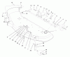 Toro 78261 - 48" Side Discharge Mower, 260 Series Lawn and Garden Tractors, 1998 (8900001-8999999) Listas de piezas de repuesto y dibujos DISCHARGE CHUTE & GAGE WHEELS
