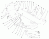 Toro 78261 - 48" Side Discharge Mower, 260 Series Lawn and Garden Tractors, 2000 (200000001-200999999) Listas de piezas de repuesto y dibujos DECK SUSPENSION ASSEMBLY