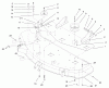 Toro 78268 - 48" Side Discharge Mower, 260 Series Lawn and Garden Tractors, 2001 (210000001-210999999) Listas de piezas de repuesto y dibujos REINFORCEMENT PLATE ASSEMBLY