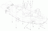 Toro 78281 - 52" Side Discharge Mower, 260 Series Lawn and Garden Tractors, 2000 (200000001-200999999) Listas de piezas de repuesto y dibujos BELT GUIDE AND PLUG BOLTS ASSEMBLY