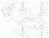 Toro 78281 - 52" Side Discharge Mower, 260 Series Lawn and Garden Tractors, 2001 (210000001-210999999) Listas de piezas de repuesto y dibujos BLADE, SPINDLE, AND DEFLECTOR ASSEMBLY