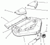Toro 78300 - 36" Rear Discharge Mower, 1994 (4900001-4999999) Spareparts DECK, BELT COVERS AND DEFLECTOR