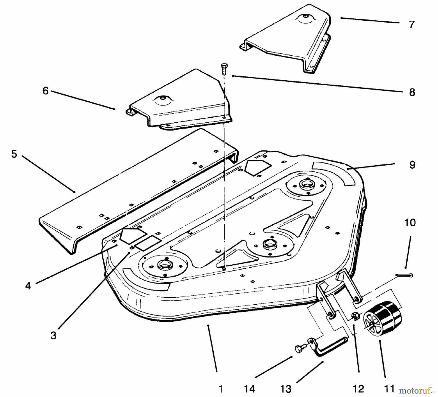 Toro Neu Mowers, Deck Assembly Only 78300 - Toro 36