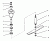 Toro 78300 - 36" Rear Discharge Mower, 1994 (4900001-4999999) Listas de piezas de repuesto y dibujos SPINDLE AND BLADE