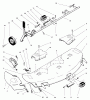 Toro 78345 - 42" Side Discharge Mower, 300 Series GT Classic Tractors, 1999 (9900001-9999999) Pièces détachées CUTTING UNIT ASSEMBLY