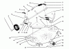 Toro 78350 - 42" Rear Discharge Mower, 1993 (3900001-3999999) Listas de piezas de repuesto y dibujos DECK & COVER ASSEMBLY