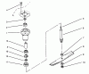 Toro 78350 - 42" Rear Discharge Mower, 1993 (3900001-3999999) Listas de piezas de repuesto y dibujos SPINDLE & BLADE ASSEMBLY