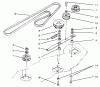 Toro 78350 - 42" Rear Discharge Mower, 1994 (4900001-4999999) Listas de piezas de repuesto y dibujos DECK BELT & PULLEYS