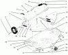 Toro 78350 - 42" Rear Discharge Mower, 1994 (4900001-4999999) Listas de piezas de repuesto y dibujos DECK & COVER ASSEMBLY