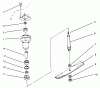 Toro 78350 - 42" Rear Discharge Mower, 1994 (4900001-4999999) Pièces détachées SPINDLE & BLADE ASSEMBLY