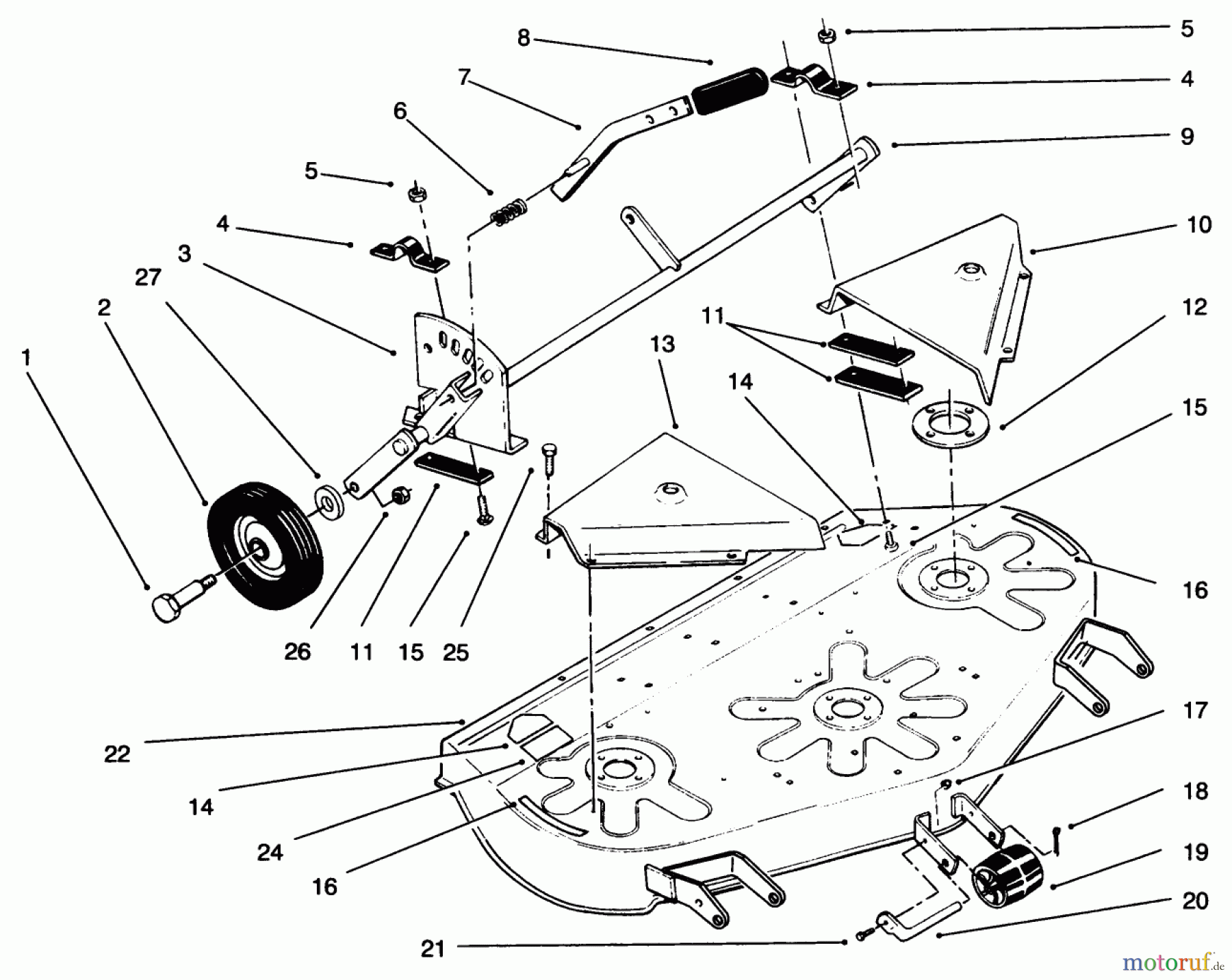  Toro Neu Mowers, Deck Assembly Only 78352 - Toro 42