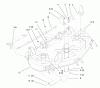 Toro 78353 - 42" Rear Discharge Mower, 5xi Garden Tractors, 1998 (8900001-8999999) Listas de piezas de repuesto y dibujos DECK ASSEMBLY