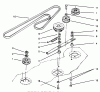 Toro 78355 - 42" Recycler Mower, 1993 (3900001-3999999) Listas de piezas de repuesto y dibujos DECK BELT & PULLEYS