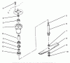 Toro 78355 - 42" Recycler Mower, 1993 (3900001-3999999) Listas de piezas de repuesto y dibujos SPINDLE & BLADE ASSEMBLY