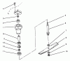 Toro 78355 - 42" Recycler Mower, 1994 (4900001-4999999) Listas de piezas de repuesto y dibujos SPINDLE & BLADE ASSEMBLY