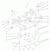 Toro 78444 - 44" Side Discharge Mower, 5xi Garden Tractor, 1998 (8900001-8999999) Listas de piezas de repuesto y dibujos BAFFLE ASSEMBLY