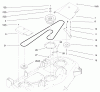 Toro 78452 - 52" Side Discharge Mower, 5xi Garden Tractors, 1999 (9900001-9999999) Listas de piezas de repuesto y dibujos PULLEY AND BELT ASSEMBLY