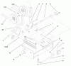 Toro 78452 - 52" Side Discharge Mower, 5xi Garden Tractors, 1999 (9900001-9999999) Ersatzteile PULLEY BOX ASSEMBLY