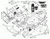 Toro 78415 - 42" Side Discharge Mower, 1995 (590001-599999) Listas de piezas de repuesto y dibujos DECK & DECAL ASSEMBLY
