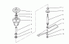 Toro 78425 - 42" Recycler Mower, 1993 (39000001-39999999) Listas de piezas de repuesto y dibujos SPINDLE & BLADE ASSEMBLY