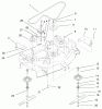 Toro 78444 - 44" Side Discharge Mower, 5xi Garden Tractor, 1999 (9900001-9999999) Listas de piezas de repuesto y dibujos SPINDLE AND BLADE ASSEMBLY