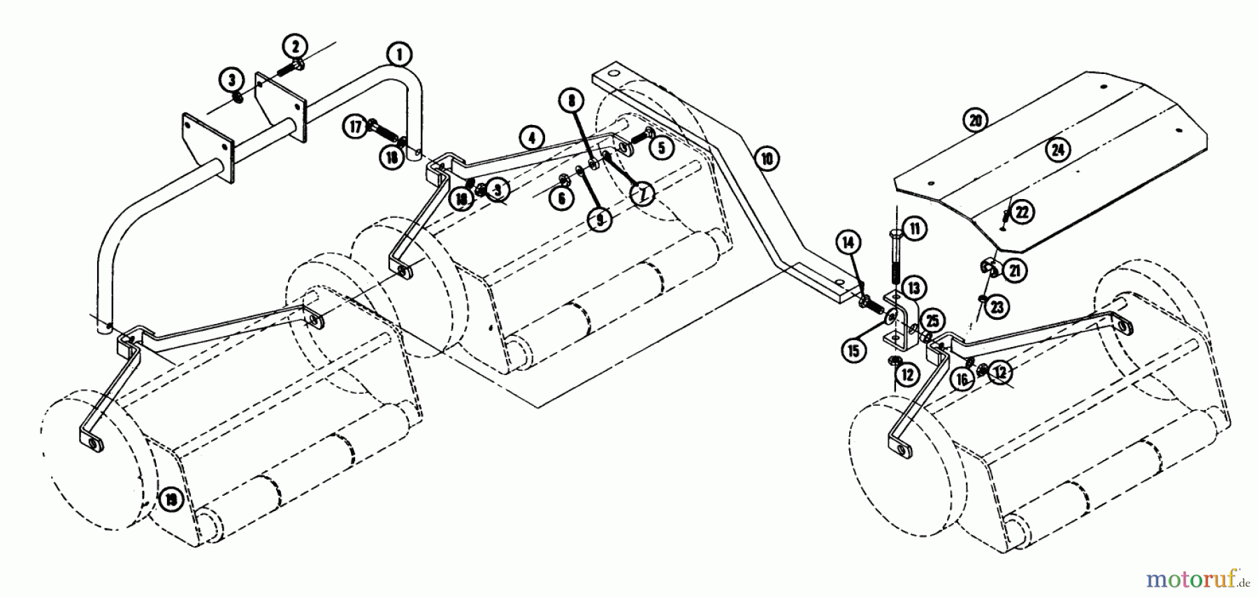  Toro Neu Mowers, Deck Assembly Only SGM-603 - Toro 3 Gang Reel Mower, 1964 GANG MOWER PARTS LIST