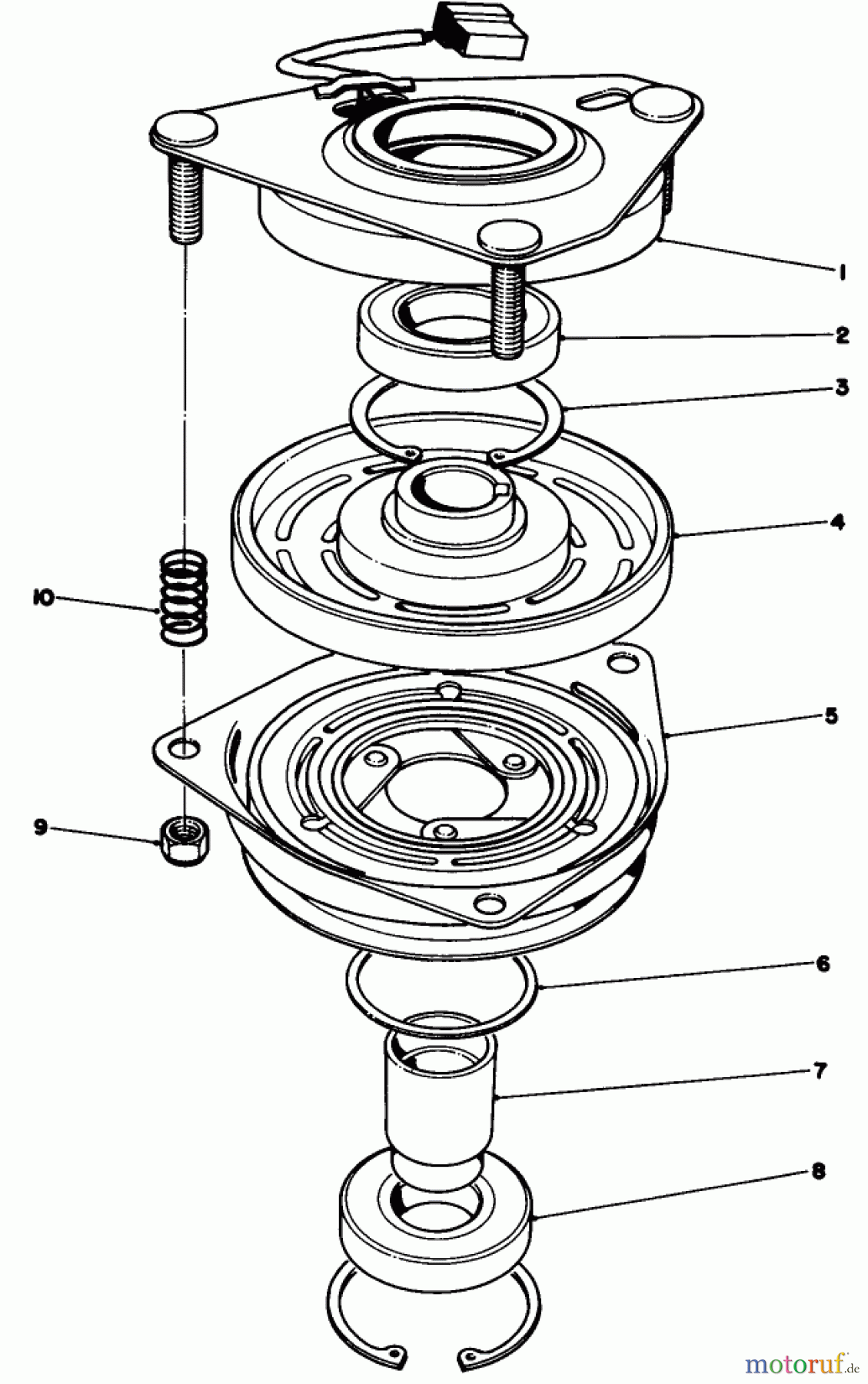  Toro Neu Mowers, Drive Unit Only 30112 - Toro Mid-Size Proline Gear Traction Unit, 12.5 hp, 1990 (0000001-0999999) CLUTCH ASSEMBLY NO. 54-3200