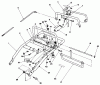 Toro 30156 - Mid-Size Proline Gear Traction Unit, 12.5 hp, 1993 (390001-399999) Ersatzteile HANDLE ASSEMBLY