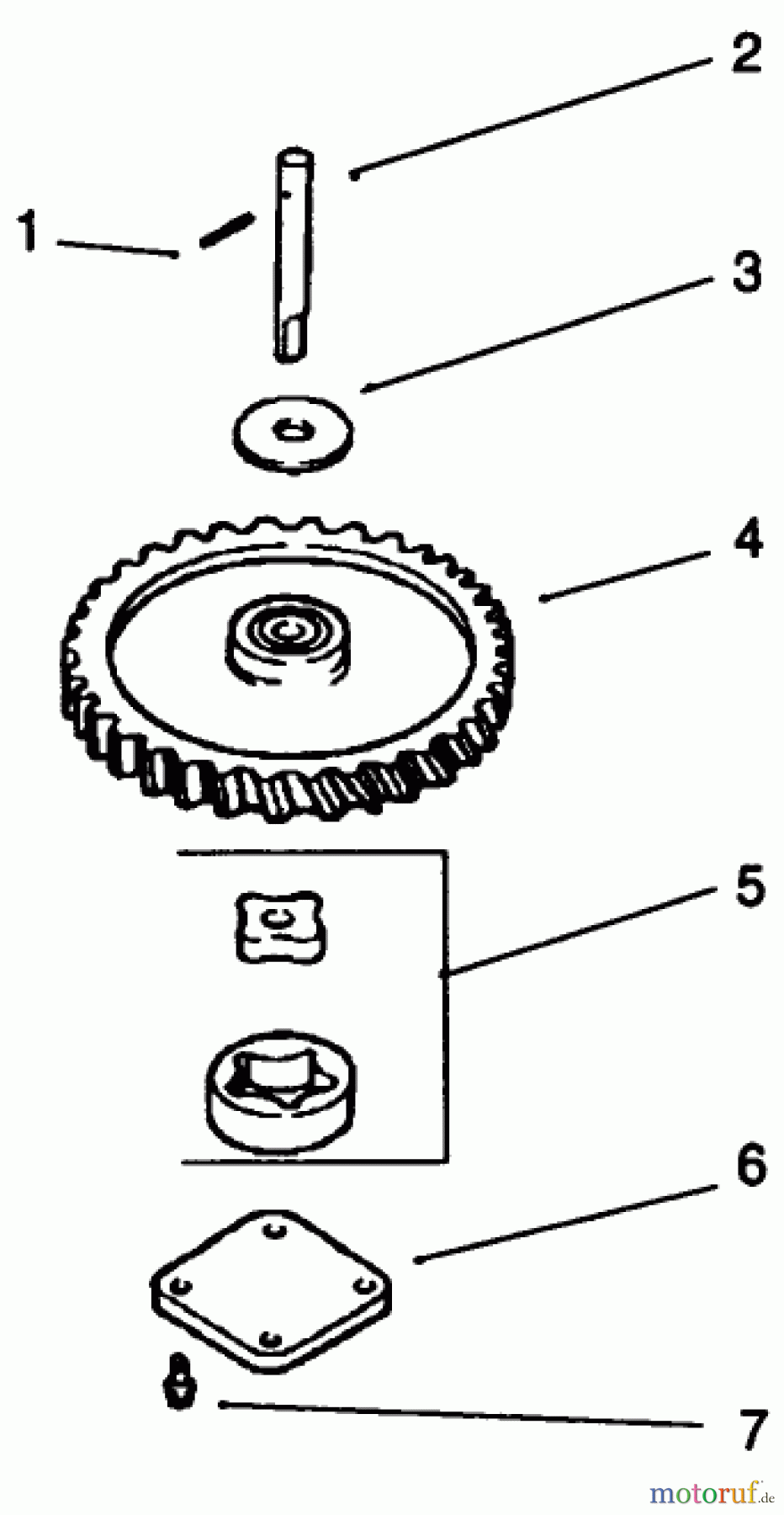 Toro Neu Mowers, Drive Unit Only 30190 - Toro Mid-Size Proline Hydro Traction Unit, 18 hp, 1991 (10000001-19999999) OIL PUMP-KOHLER ENGINE MODEL NO. MV18S-TYPE 58543